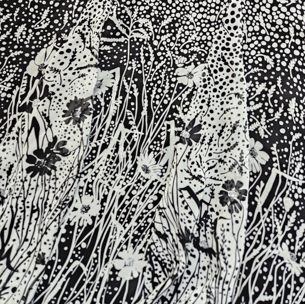 Coldwater Creek Black and White Floral Midi Skirt - Picture 8 of 8